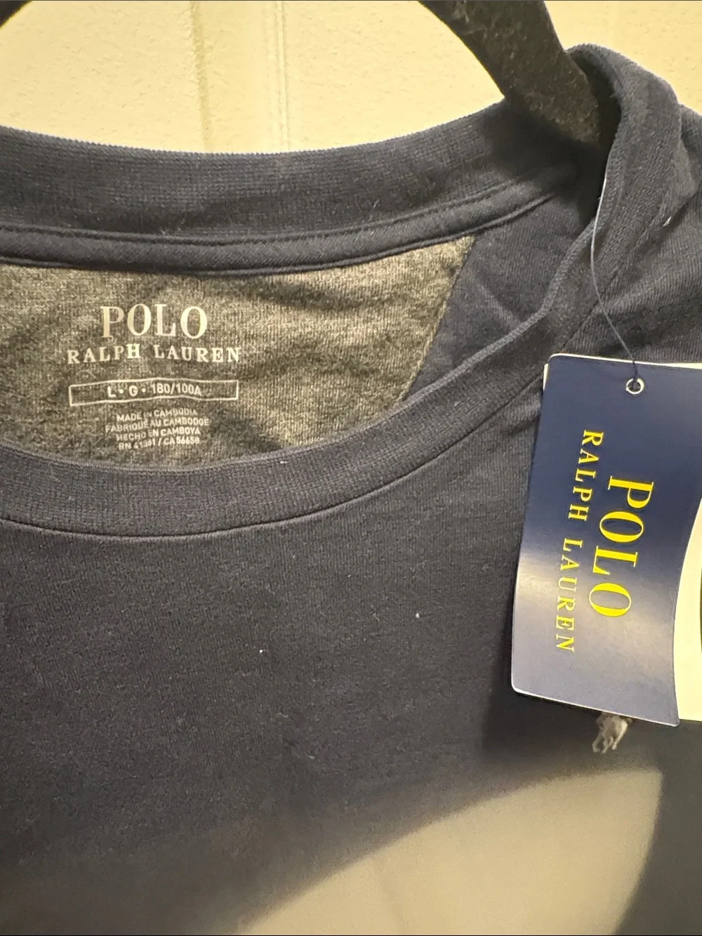Ralph Lauren Dark Blue Long Sleeve Crewneck Sweatshirt